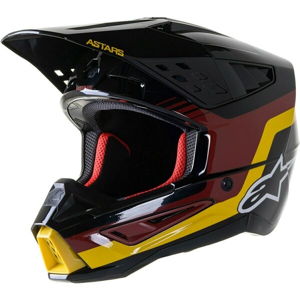Casca cross-enduro Alpinestars Supertech S-M5 VENTURE R S Negru/Galben, 2