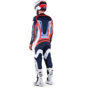 Tricou cross-enduro ALPINESTARS FLUID AGENT 2023 XL Negru/Rosu/Galben fluo, 9