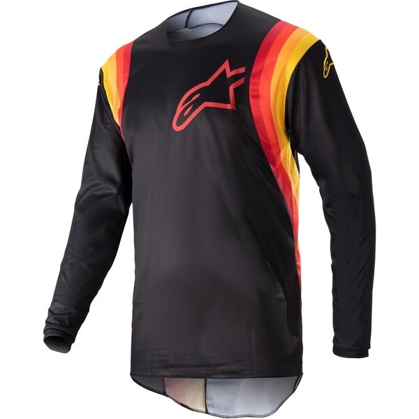 Tricou cross-enduro ALPINESTARS FLUID CORSA XL Negru/Rosu, 4