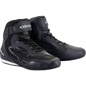 Ghete moto sport touring Alpinestars Faster-3 RIDEKNIT 40.5 Negru/Negru, 4