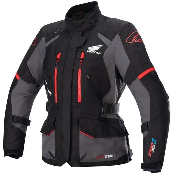 Geaca dama textil impermeabila Alpinestars HONDA STELLA ANDES V3 DRYSTAR S Negru/Gri deschis/Albastru, 3