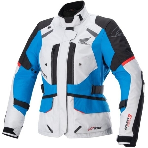 Geaca dama textil impermeabila Alpinestars HONDA STELLA ANDES V3 DRYSTAR S Negru/Gri deschis/Albastru, 4