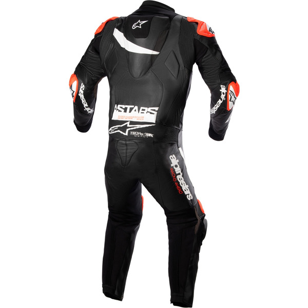 Combinezon de piele race 1 piesa ALPINESTARS GP PLUS V4 48 Negru/Rosu/Albastru, 3