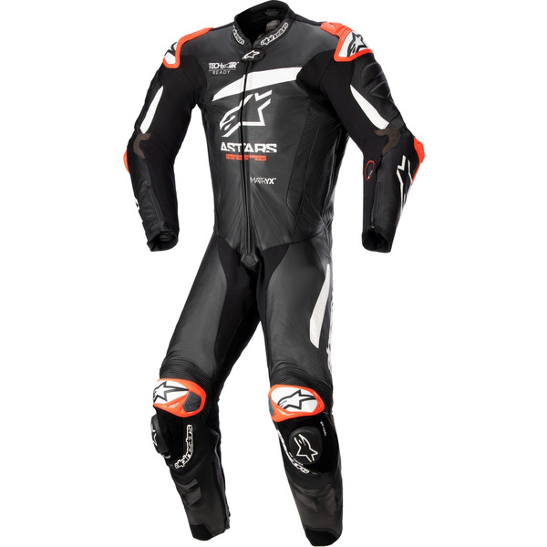 Combinezon de piele race 1 piesa ALPINESTARS GP PLUS V4 48 Negru/Rosu/Albastru, 4
