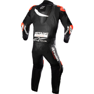 Combinezon de piele race 1 piesa ALPINESTARS GP PLUS V4 48 Negru/Rosu/Albastru, 3