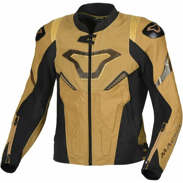 Geaca de piele sport/touring MACNA POINTER Alb/Negru 48, 8