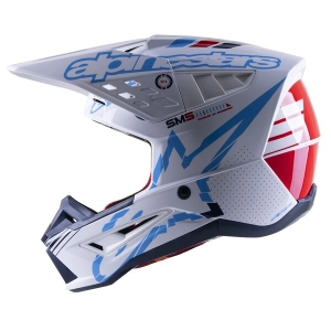 Casca cross-enduro Alpinestars Supertech S-M5 ACTION S Negru/Albastru/Galben fluo, 4