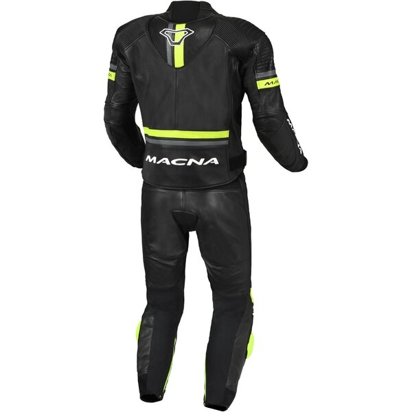 Combinezon de piele 2 piese MACNA DIABRO 48 Negru/Rosu, 5