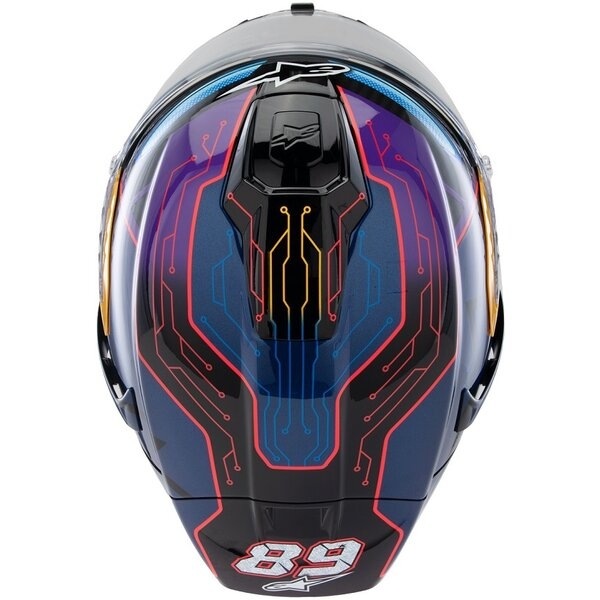 Casca integrala sport ALPINESTARS SUPERTECH R10 LE MARTINATOR R01 REPLICA M Albastru/Mov/Rosu, 5