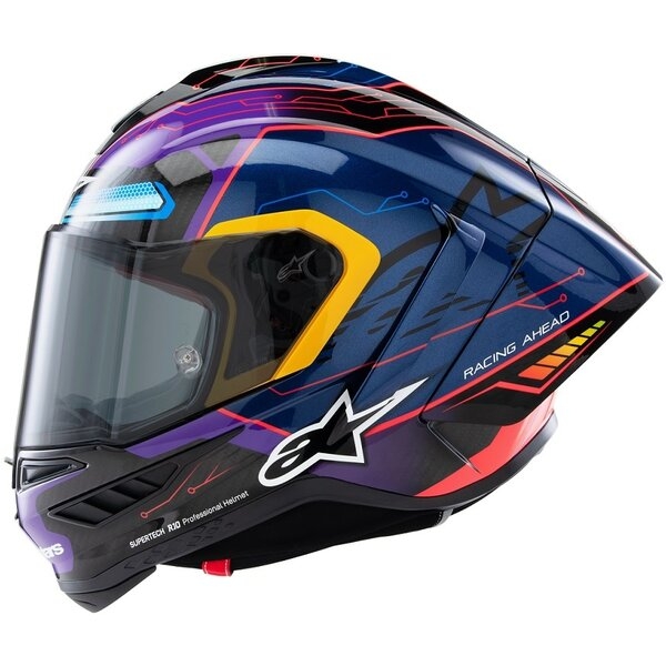 Casca integrala sport ALPINESTARS SUPERTECH R10 LE MARTINATOR R01 REPLICA M Albastru/Mov/Rosu, 6