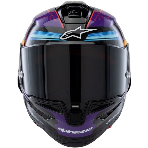 Casca integrala sport ALPINESTARS SUPERTECH R10 LE MARTINATOR R01 REPLICA M Albastru/Mov/Rosu, 8