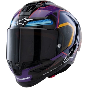 Casca integrala sport ALPINESTARS SUPERTECH R10 LE MARTINATOR R01 REPLICA M Albastru/Mov/Rosu, 3