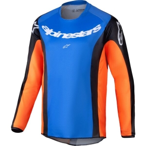 Tricou cross-enduro de copii ALPINESTARS RACER MELT YOUTH S Rosu/Gri