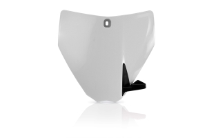 FRONT NUMBER PLATE FOR HUSQVARNA WHITE